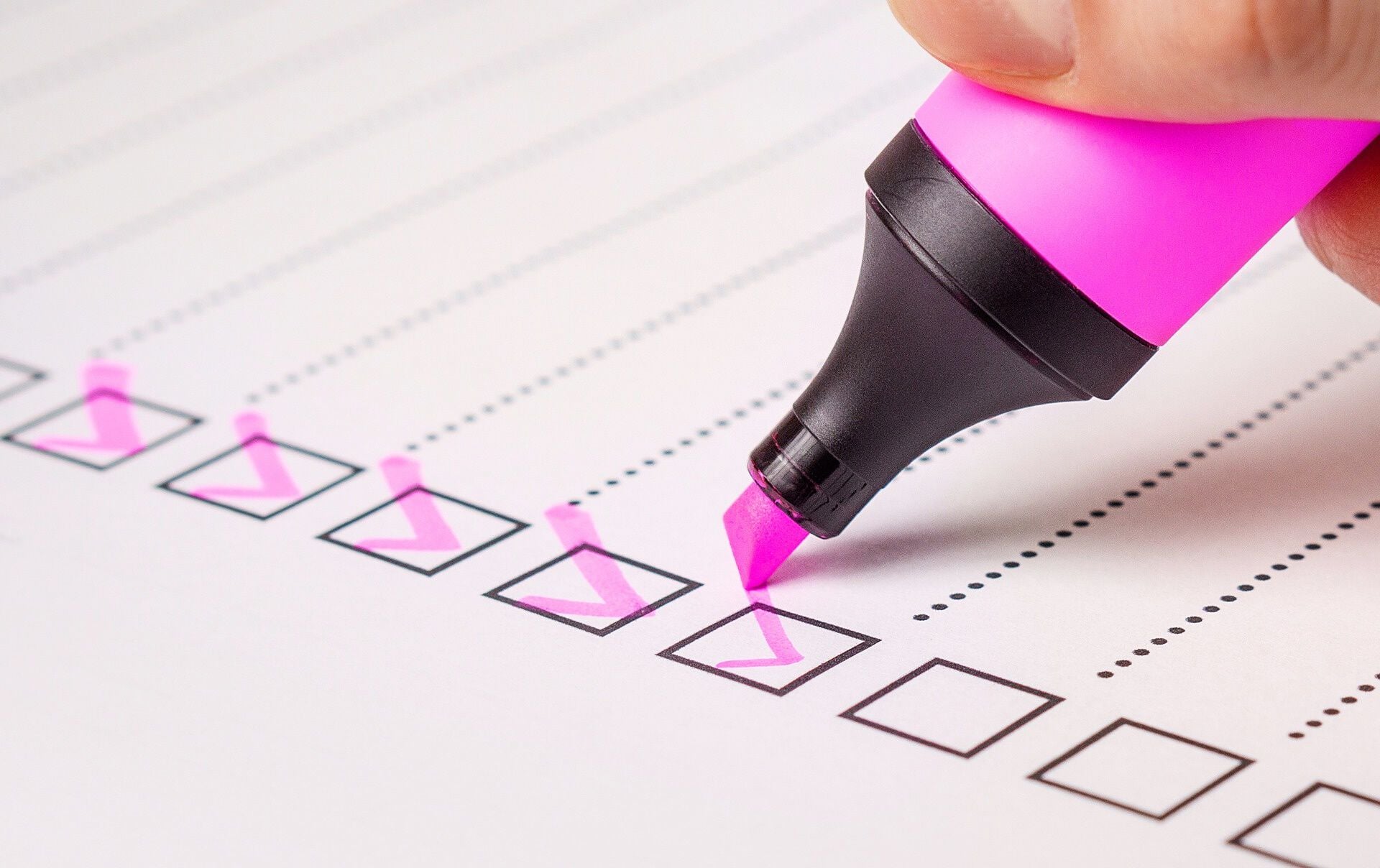 a checklist 