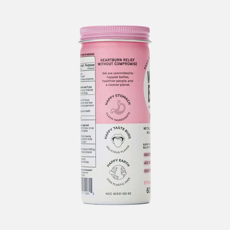 Wonderbelly Antacids, Strawberry Milkshake, 60 ct, , large image number 3
