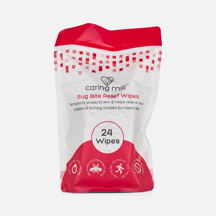 Caring Mill&trade; Bug Bite Relief Wipes, 24 ct., , large image number 0