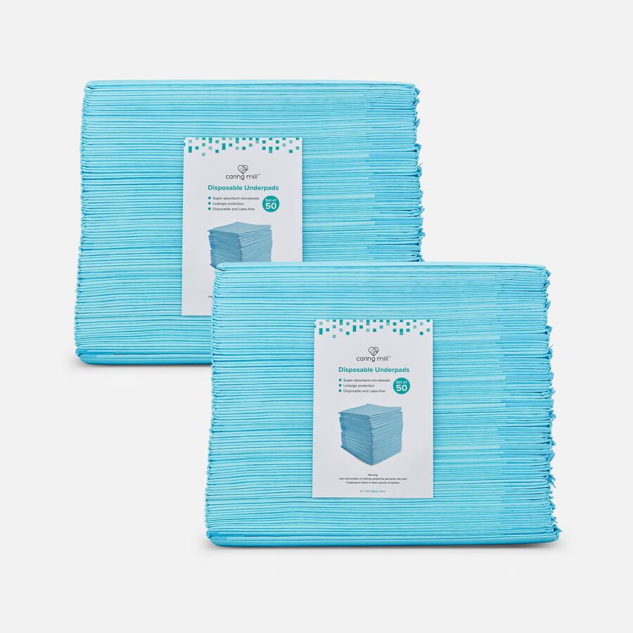 Caring Mill&trade; Disposable Underpads, 23" x 36", 50 ct. (2-Pack), , large image number 0
