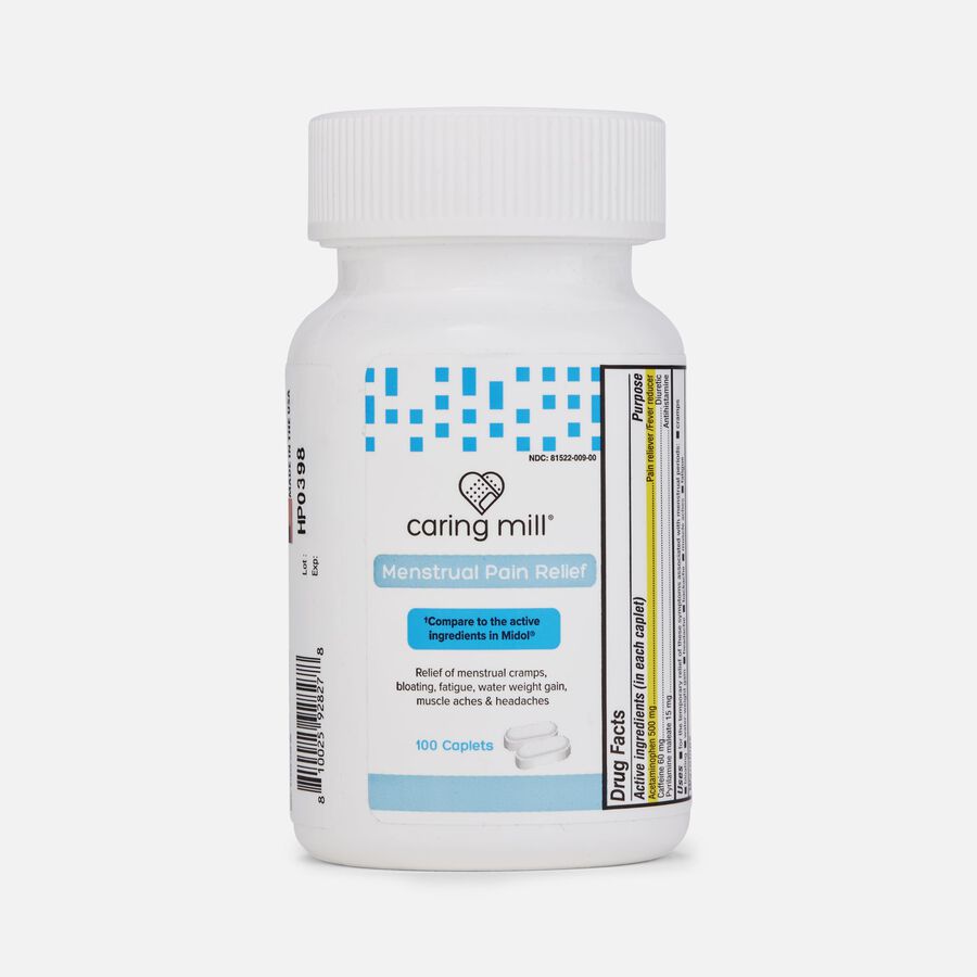 Caring Mill&trade; Menstrual Pain Relief Caplets, 100 ct., , large image number 0