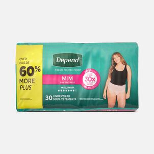 Depend Fresh Protection Adult Incontinence & Postpartum Bladder Leak Underwear for Women