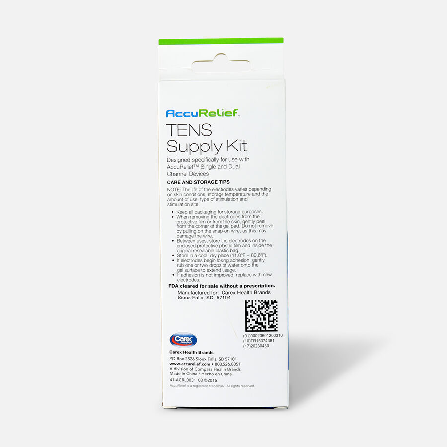 AccuRelief TENS Supply Kit, , large image number 1