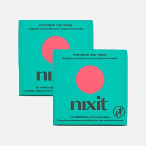 Nixit Menstrual Cup Wipes, 15 ct. (2-Pack)