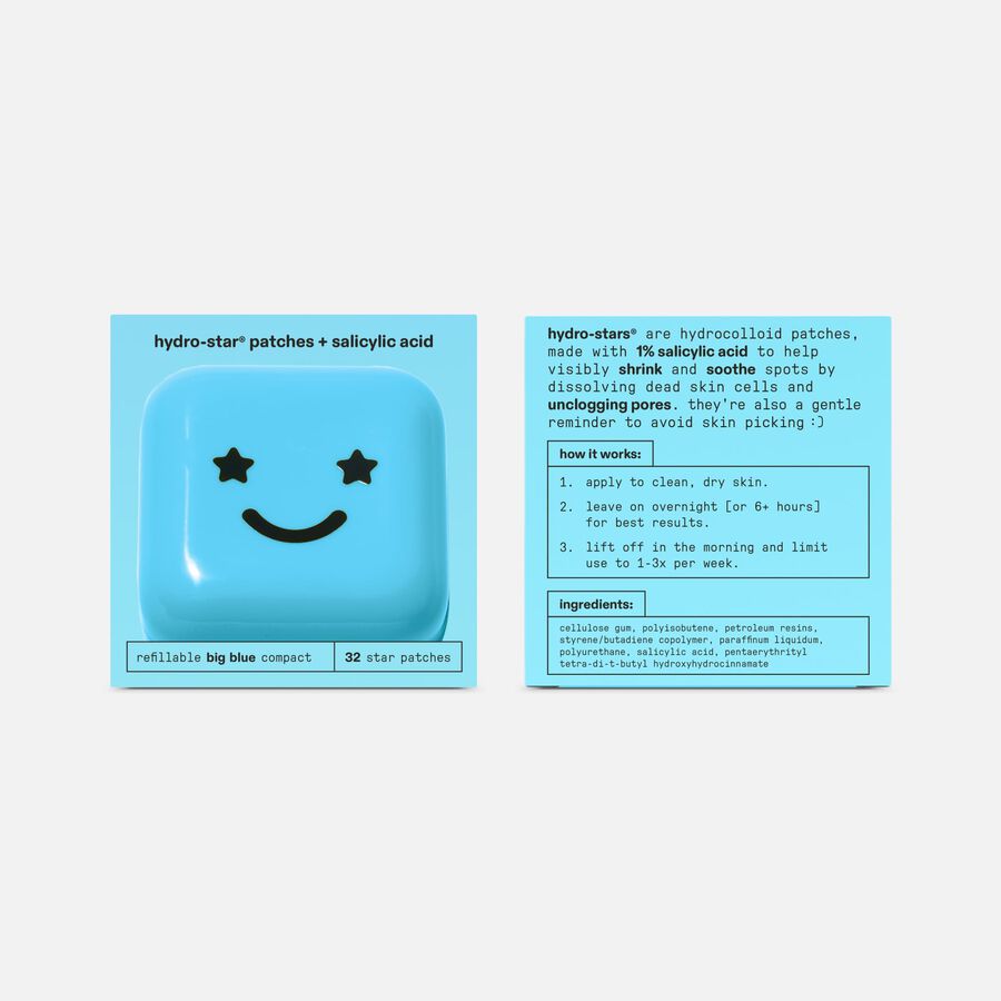 Starface Hydro-Star Salicylic Acid Patches + Big Blue Compact, 32 ct., , large image number 1
