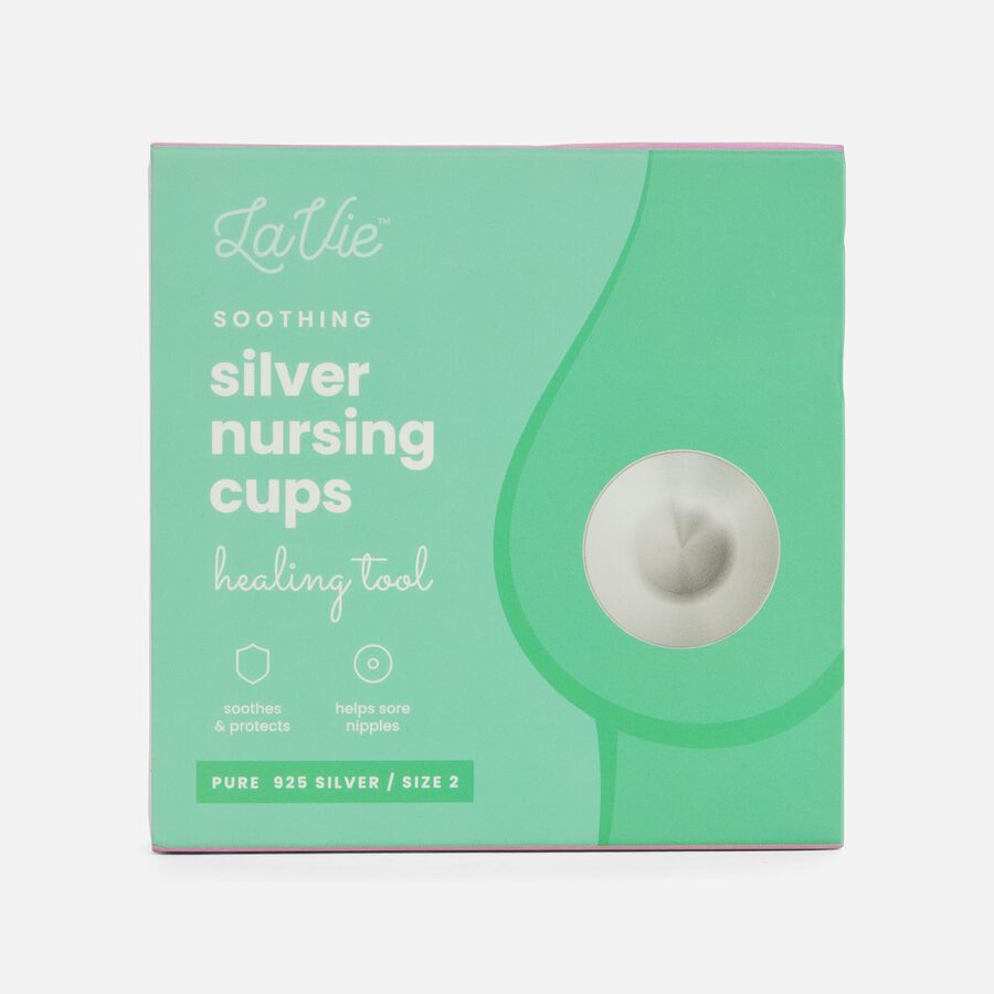 LaVie Silver Nursing Cups Set, Size 2 (XL), , large image number 0
