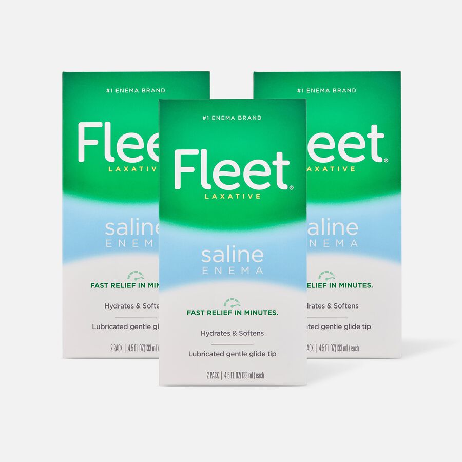 Fleet Enema, Ready-to-Use Saline Laxative (3-Pack), , large image number 0