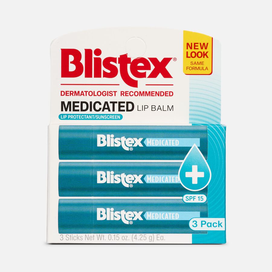 Blistex Medicated Lip Balm - 3 Pack, , large image number 0