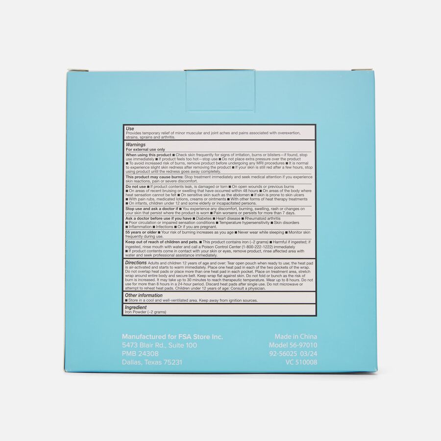 Caring Mill&trade; Air-Activated Back Heat Wrap, 10 Treatments, , large image number 2