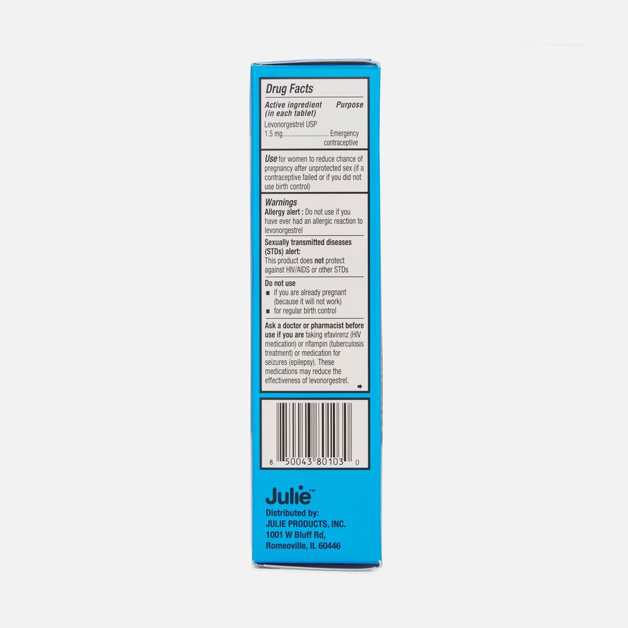 JulieCare Emergency Contraceptive, 2-pack, , large image number 1