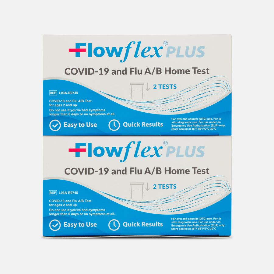 Flowflex COVID-19 & Flu A/B Home Test, 2 ct. (2-Pack), , large image number 0