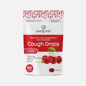 Caring Mill&trade; Cough Drops, Cherry, 90 ct.