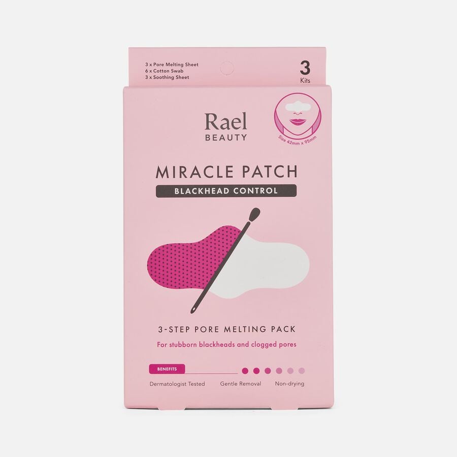 Rael Beauty Miracle Patch Blackhead Control 3-Step Pore Melting Pack, 3 ct., , large image number 0