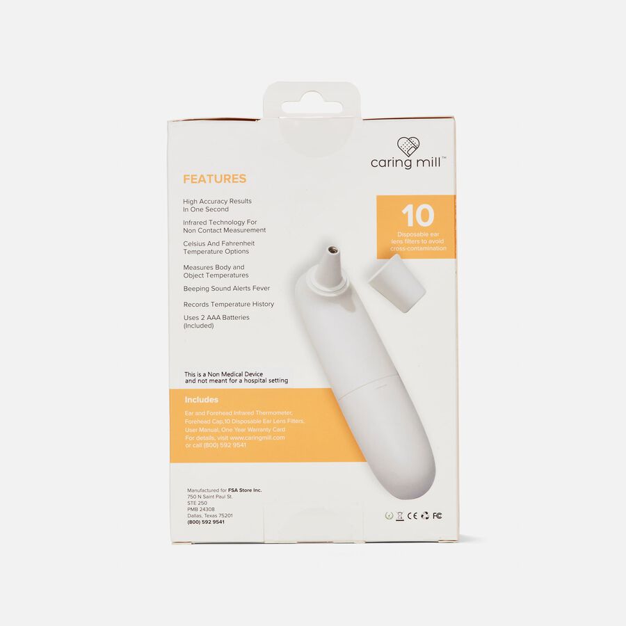 Caring Mill&trade; Instant Ear & Forehead Digital Thermometer, , large image number 3