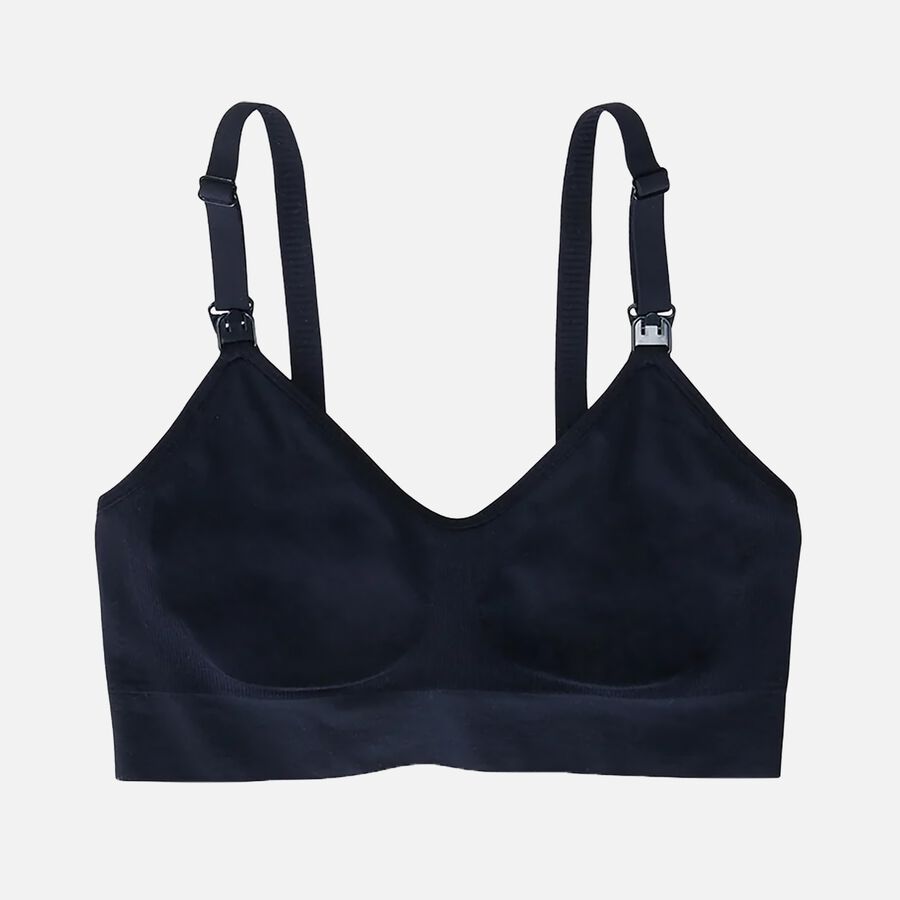 Ingrid + Isabel Basics Pumping + Nursing Bra, Black, Size L, , large image number 0