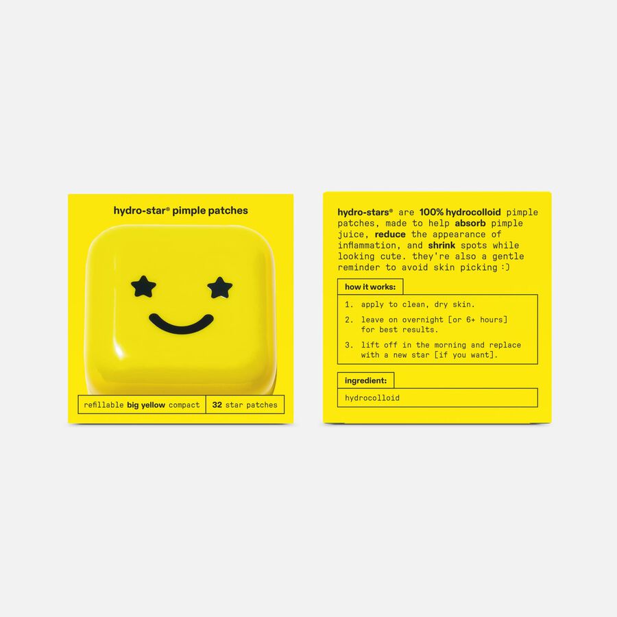 Starface Hydro-Star Pimple Patches + Big Yellow Compact, 32 ct., , large image number 1