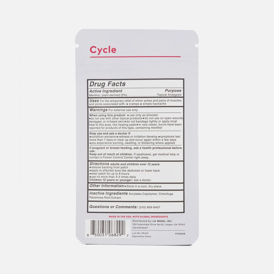 The Good Patch&reg; Cycle - Pain Patch,  4 ct., , large image number 1