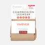 VIM & VIGR Solid Moisture-Wick Nylon Compression Socks, Cashew, Wide Calf L/XL, 30-40 mmHg, , large image number 1