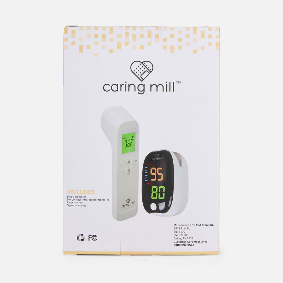 Caring Mill&trade; Thermometer & Pulse Oximeter, Dual Pack, , large image number 1