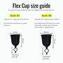 FLEX Menstrual Cup, SLIM Fit (includes 2 FREE Menstrual Discs), , large image number 3