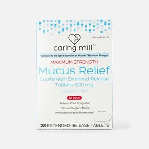 Caring Mill&trade; Mucus-ER Max Guaifenesin Extended-Release Bi-Layer Tablets, 28 ct.