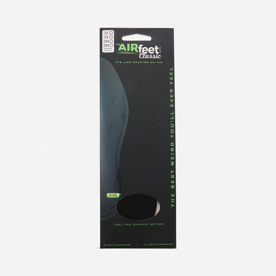 AirFeet CLASSIC Black Insoles, Size 1X (M 11-12.5; W 13-15), Pair, , large image number 0