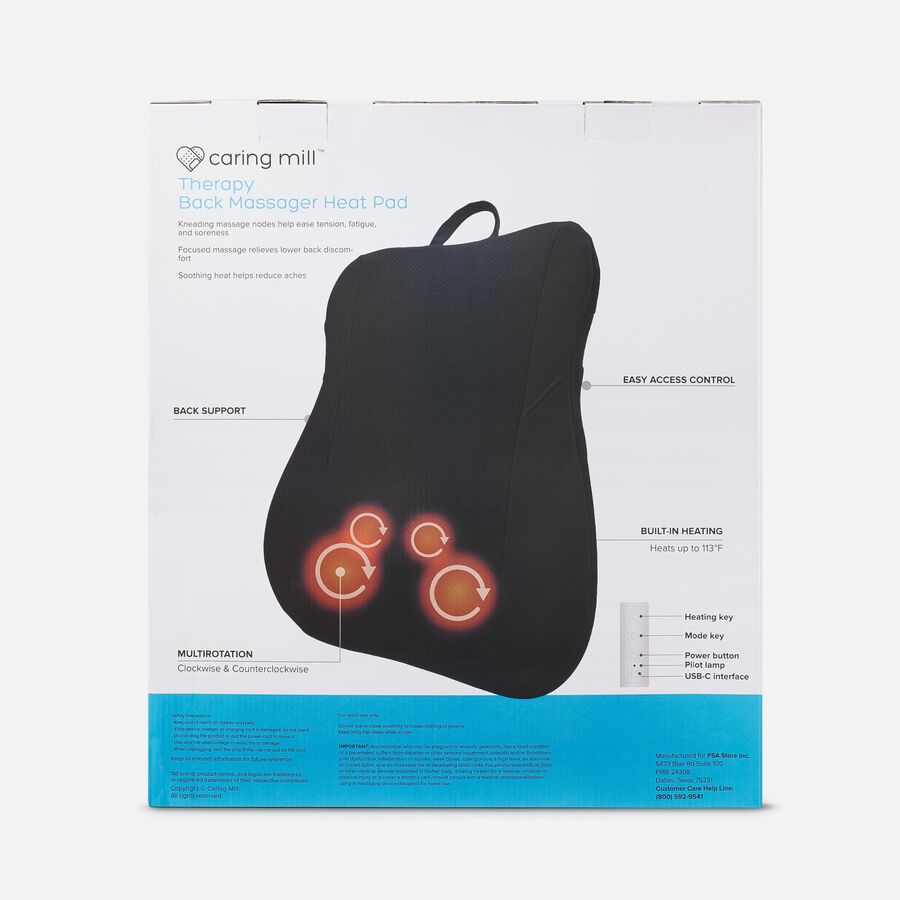 Caring Mill&trade; Heat Therapy Back Massager Heat Pad, , large image number 1