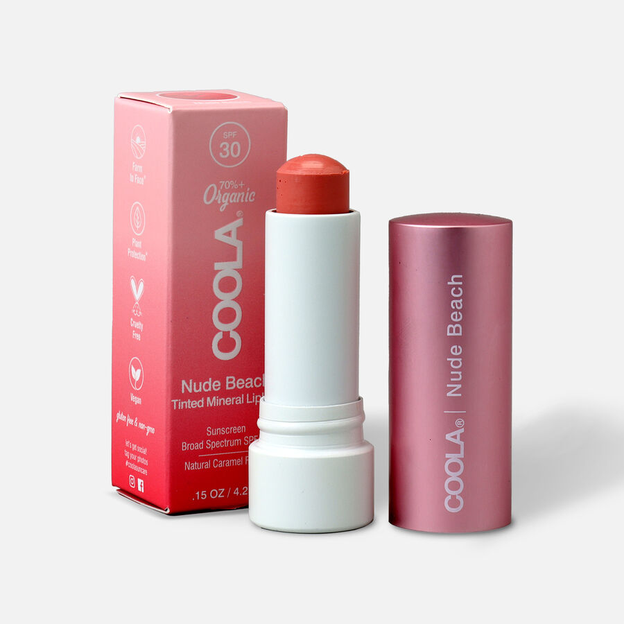 COOLA Mineral Liplux SPF 30 Nude Beach Lip Balm, .15 oz., Nude Beach, large image number 0