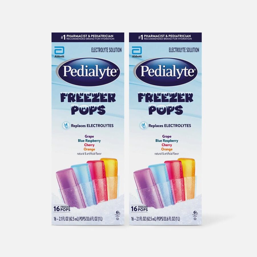 Pedialyte Freezer Pops, Assorted Flavors, 16 ct. / 2.1 oz. (2-Pack), , large image number 0
