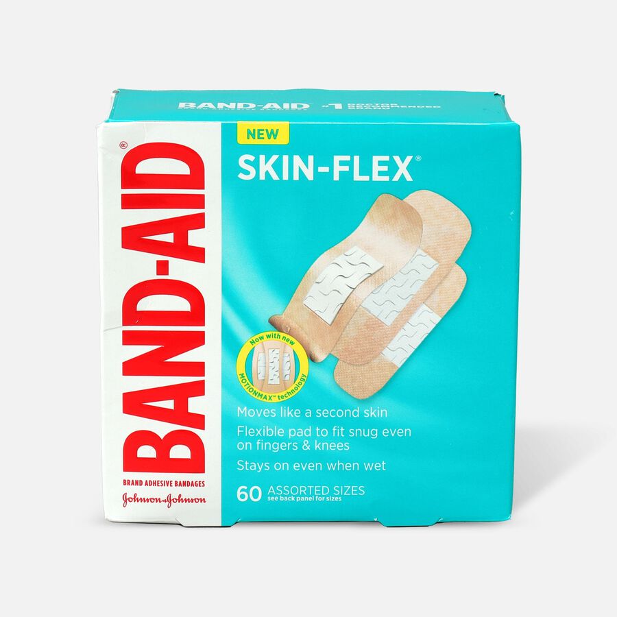 BAND-AID&reg; Skin-Flex Adhesive Bandages, Assorted Sizes, 60 ct., , large image number 0