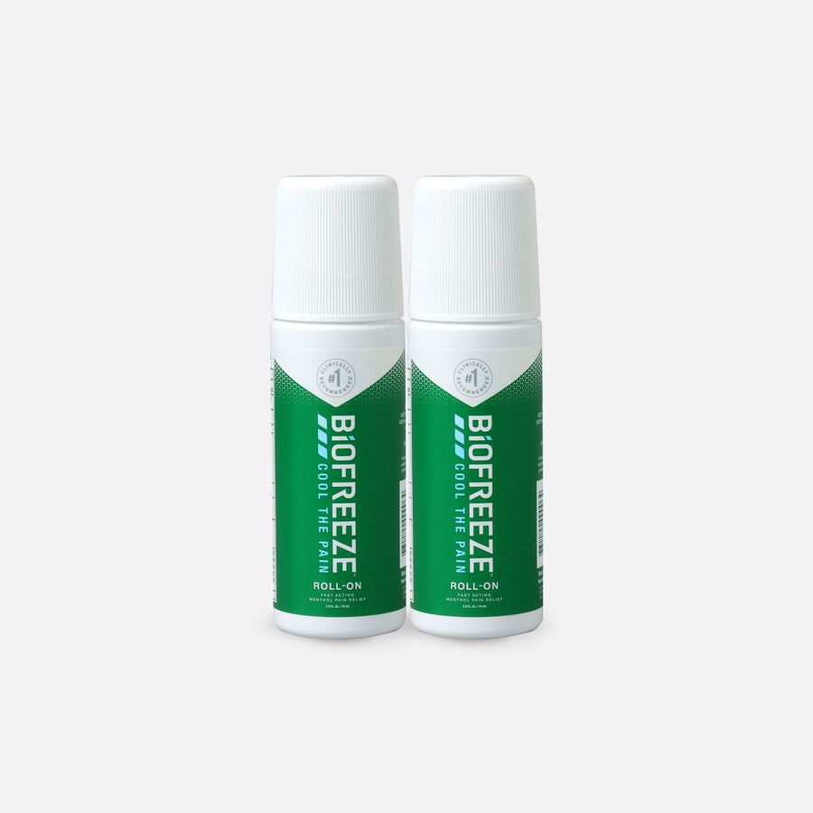 Biofreeze&reg; Pain Relieving Roll-On, Green, 2.5 oz. (2-Pack), , large image number 0