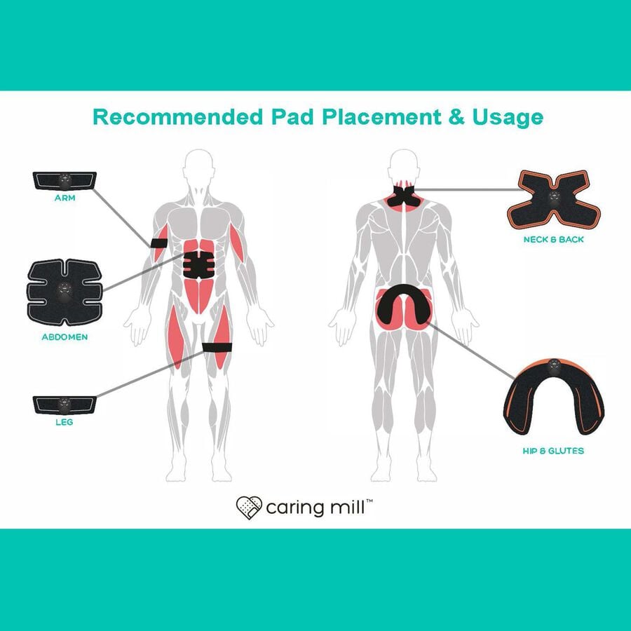 Caring Mill&trade; Muscle & Body Pain Relief EMS/Tens Unit Kit, , large image number 3