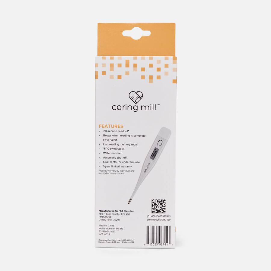 Caring Mill&trade; Digital Thermometer with Case, , large image number 2