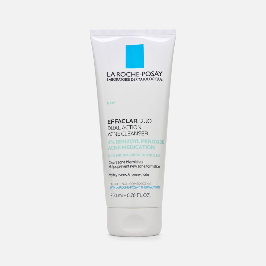 La Roche-Posay Effaclar Duo Acne Face Wash with Benzoyl Peroxide, 6.7 fl oz., , large image number 0