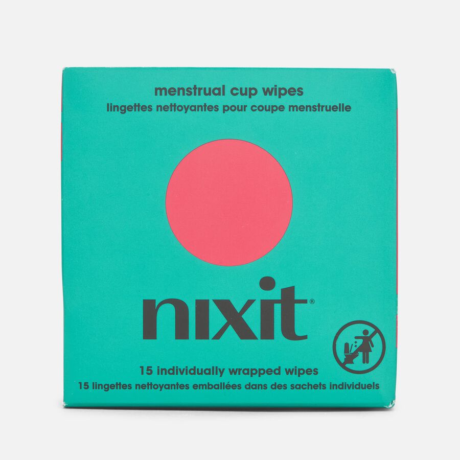 Nixit Menstrual Cup Wipes, 15 ct., , large image number 0