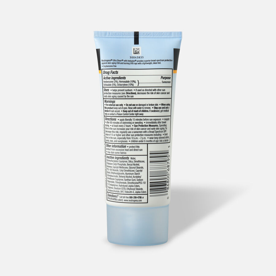 Neutrogena Ultra Sheer Dry-Touch Sunscreen, SPF 45, 3 oz., , large image number 1