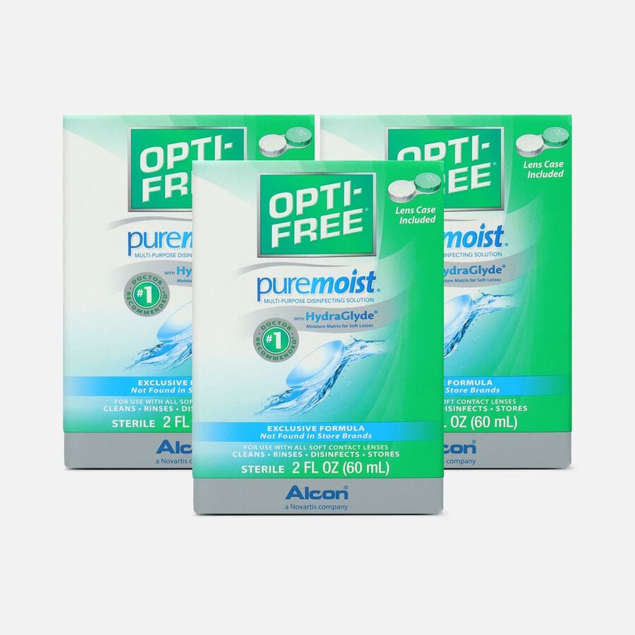 Opti-Free PureMoist Solution, 2 oz. (3-Pack), , large image number 0