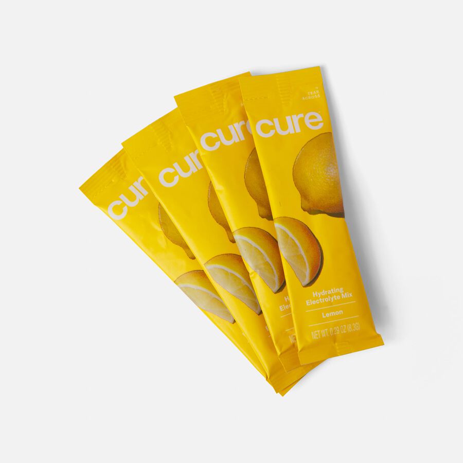 Cure Hydrating Electrolyte Drink Mix Pouches, Lemonade, 14 ct., , large image number 2