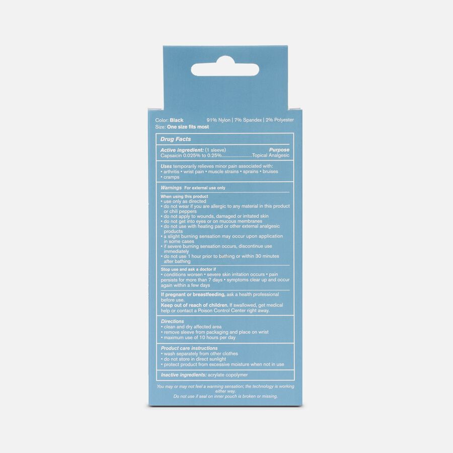 Nufabrx Medicine Infused Wrist Sleeve, , large image number 1