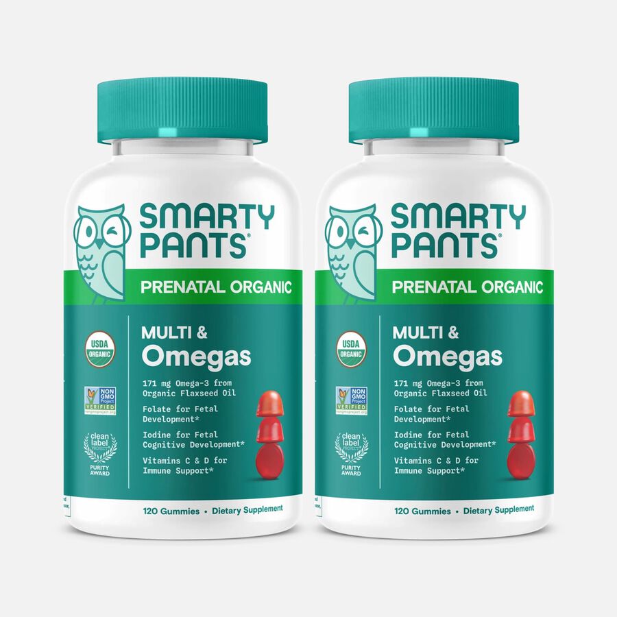 SmartyPants Prenatal Organic Multi & Omegas (2-Pack), , large image number 0