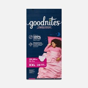 Goodnites&reg; Girls&rsquo; Nighttime Bedwetting Underwear, XXL (120-165 lbs.), 24 ct.