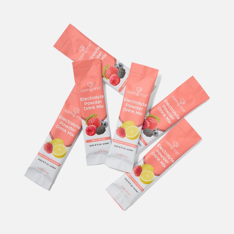Caring Mill&trade; Electrolyte Powder, Berry Breeze and Raspberry Lemonade Flavor Variety, 24 ct., , large image number 2