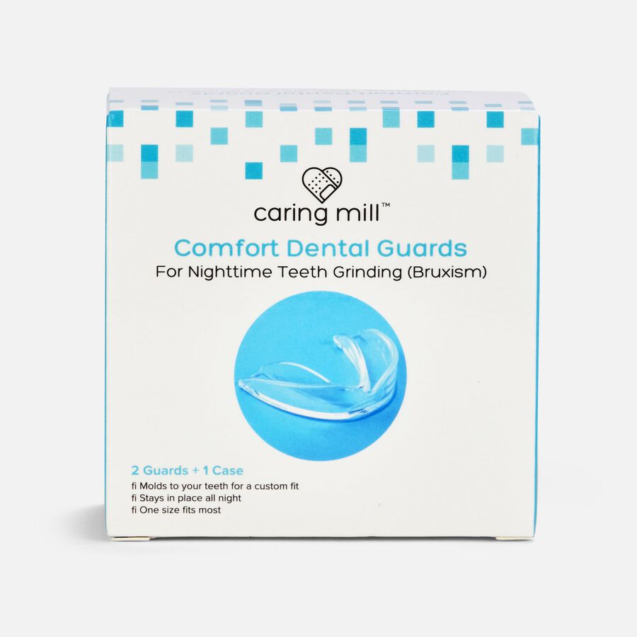 Caring Mill&trade; Comfort Nighttime Dental Guards &ndash; 2 Guards 1 Case, , large image number 0