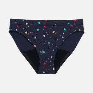 Thinx Teens All Day Bikini, Lucky Stars, Size 15/16