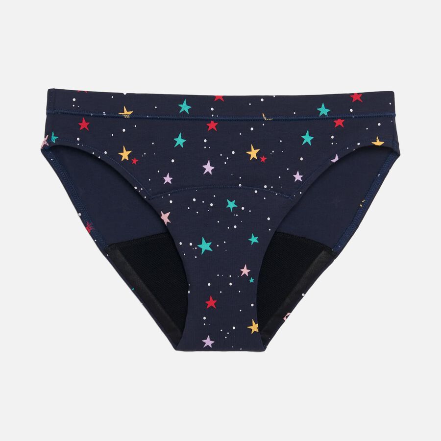 Thinx Teens All Day Bikini, Lucky Stars, Size 15/16, , large image number 0