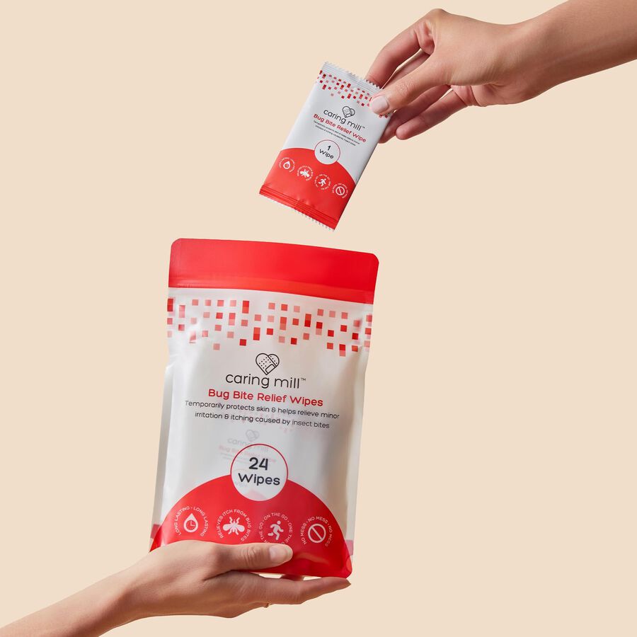 Caring Mill&trade; Bug Bite Relief Wipes, 24 ct., , large image number 2