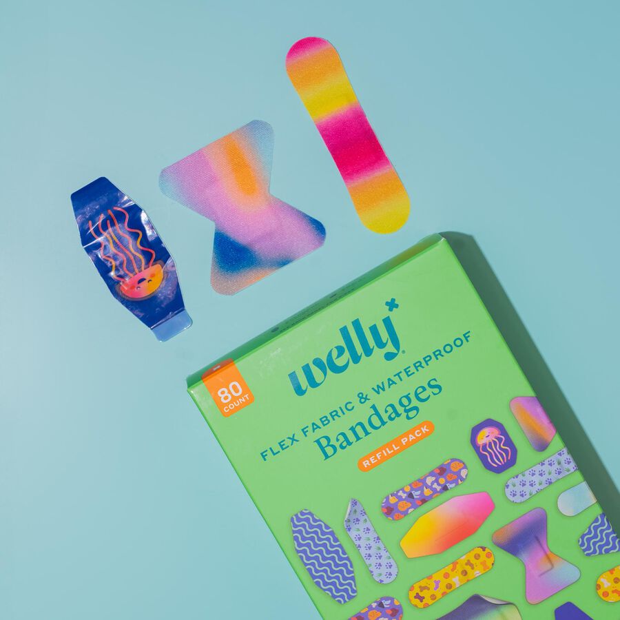 Welly Bravery Bandages Family Pack Carton Assorted, 80 ct., , large image number 2