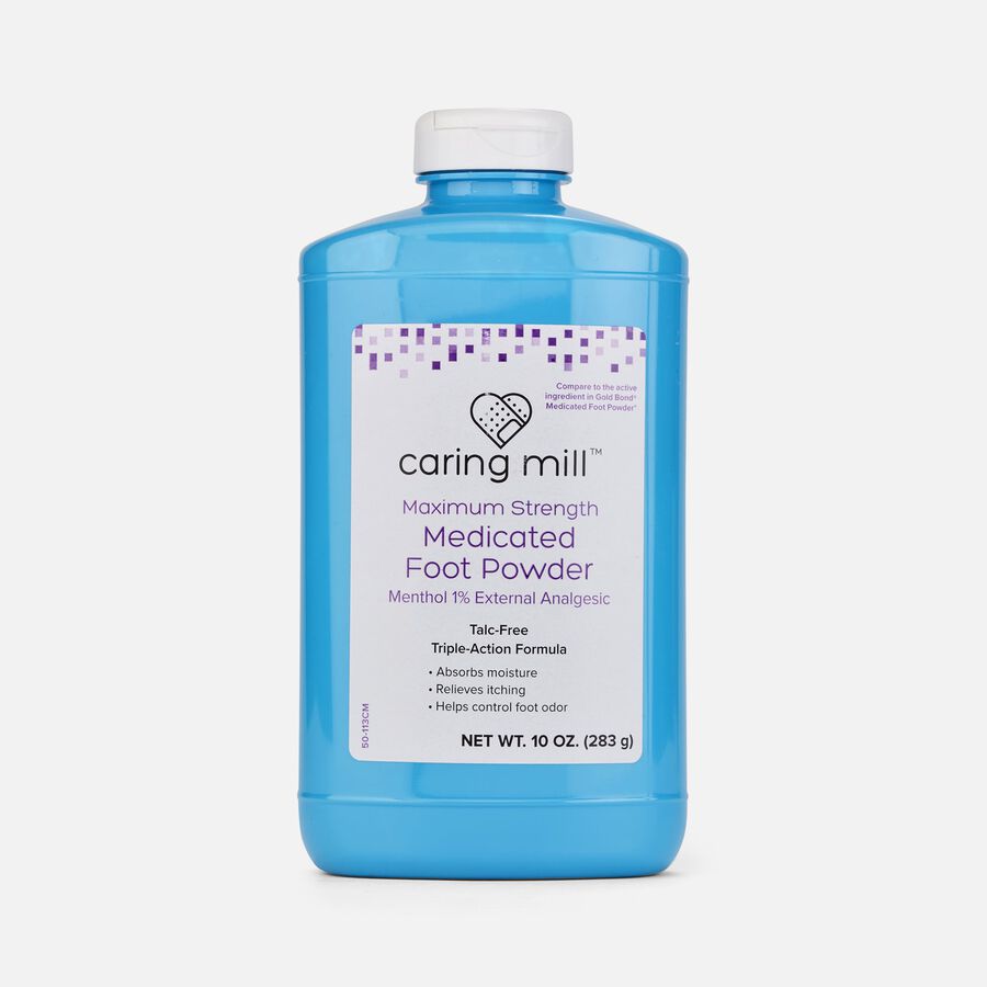Caring Mill&trade; Medicated Foot Powder, 10 oz., , large image number 0