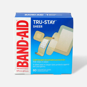 BAND-AID&reg; Sheer Adhesive Bandages, Assorted, 80 ct.