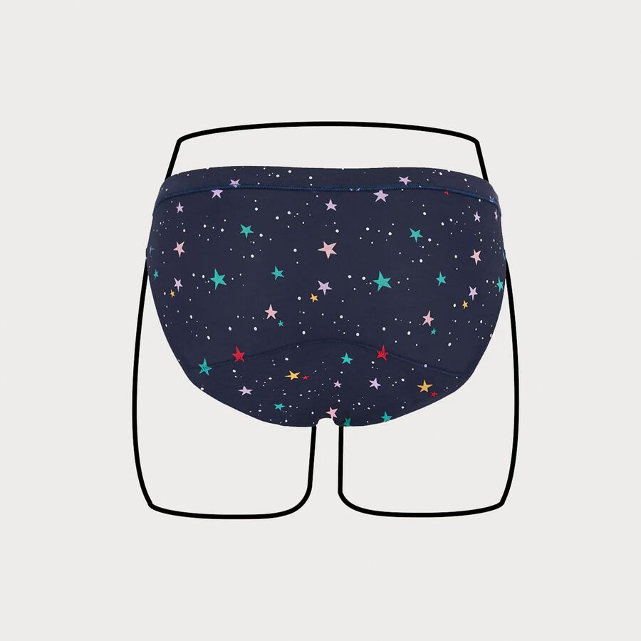 Thinx Teens All Day Bikini, Lucky Stars, Size 15/16, , large image number 2
